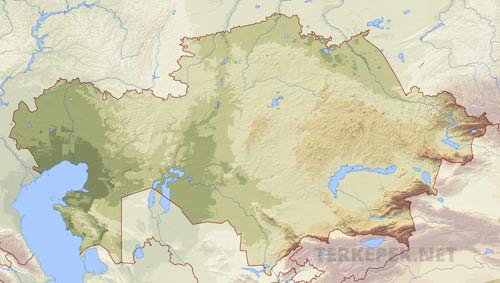 Kazahsztán felszíne